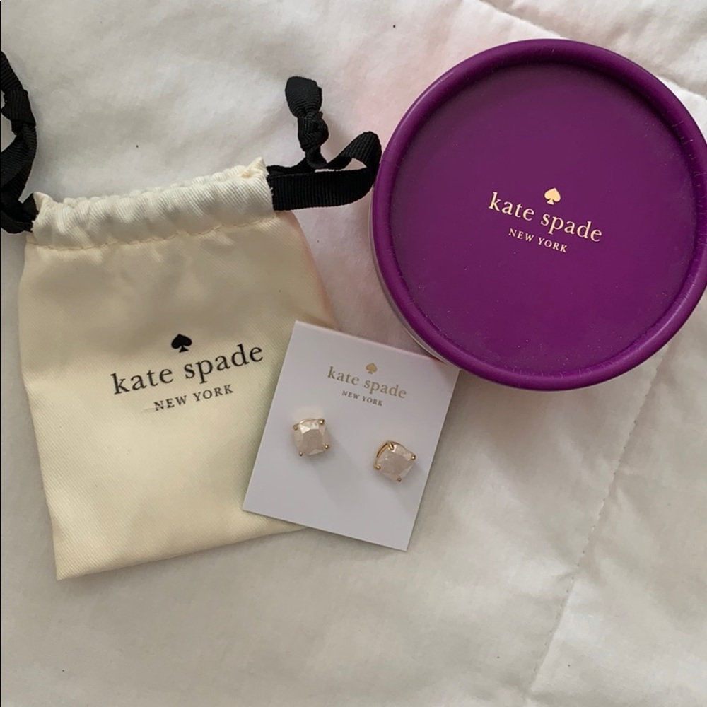 Kate Spade White Stone stud